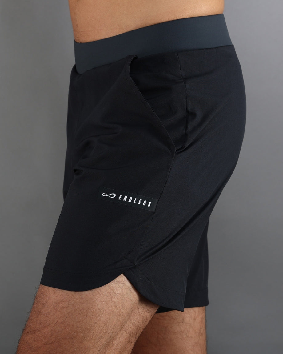 Endless Swift Black Padel Şortu