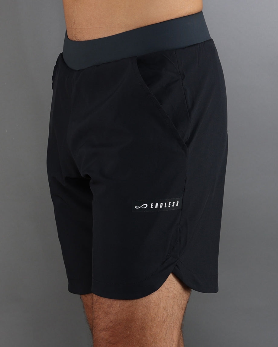 Endless Swift Black Padel Şortu