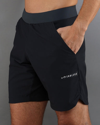 Endless Swift Black Padel Şortu