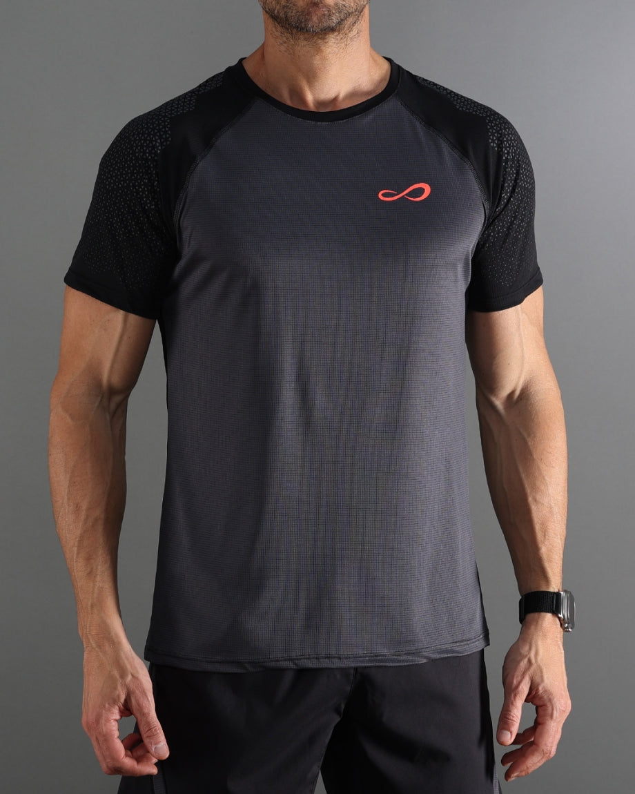 Endless Feisty Hexagon Black Padel Tişörtü