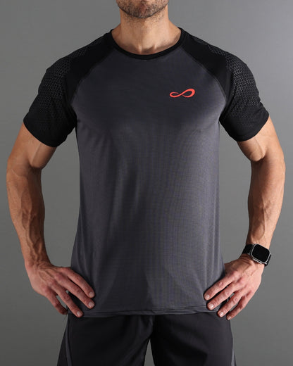Endless Feisty Hexagon Black Padel Tişörtü