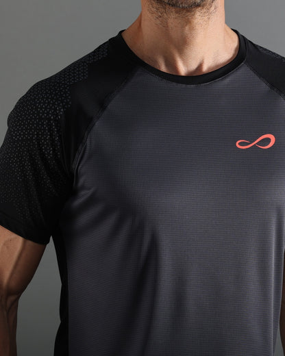 Endless Feisty Hexagon Black Padel Tişörtü